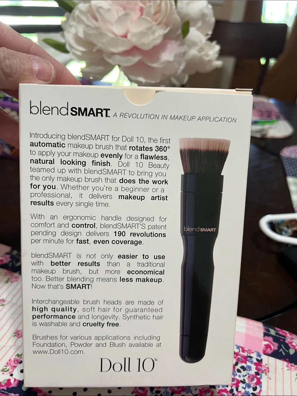 NEW DOLL 10 BlendSMART Rotating Makeup Brush System - Black